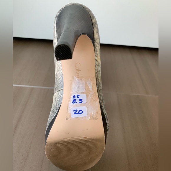 Calvin Klein Snakeskin Heels - Picture 4 of 4